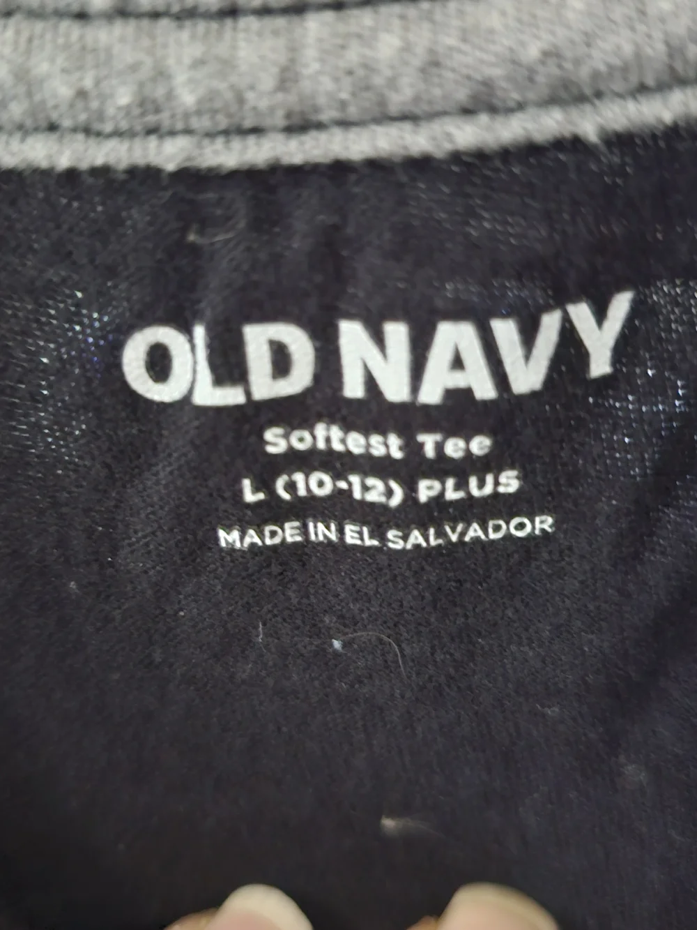 Old Navy Black Short-Sleeve Tee with White Skate Bird Motif